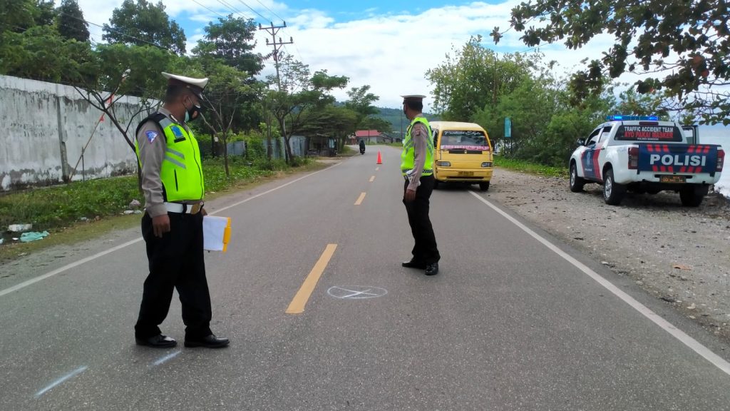 Laka Maut di Awal Tahun, Satu Pemotor Tewas