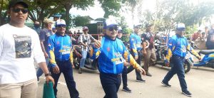 Warga Heboh, Bupati Amirudin jadi Peserta Gerak Jalan 17 Agustus