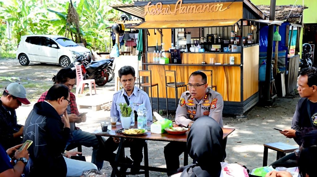 Coffe Morning Bareng Wartawan, AKBP Yoga Ajak Media Awasi Polisi