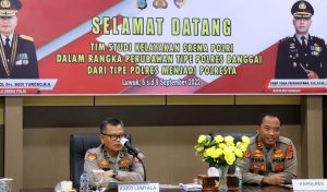 Tim Srena Polri Studi Kelayakan Perubahan Tipe Polres Banggai ke Polresta