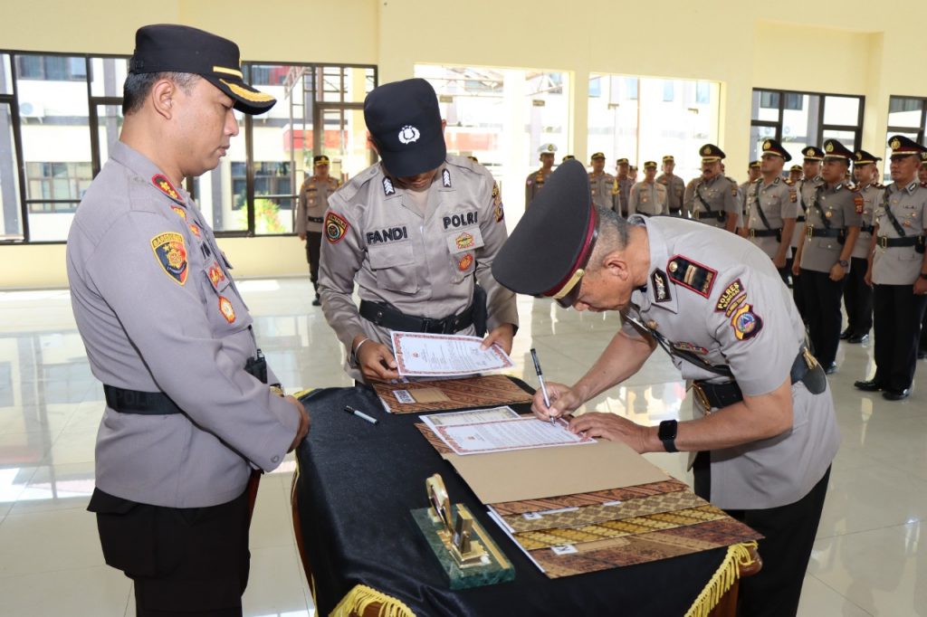 Sertijab Perwira Polres Banggai, Berikut Daftarnya