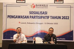 Bawaslu Sulteng Gelar Sosialisasi Pengawasan Partisipatif 2022 di Luwuk Banggai