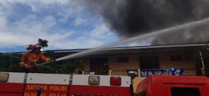 Kebakaran, Gudang Kosong Rata Tanah di Tanjung Luwuk