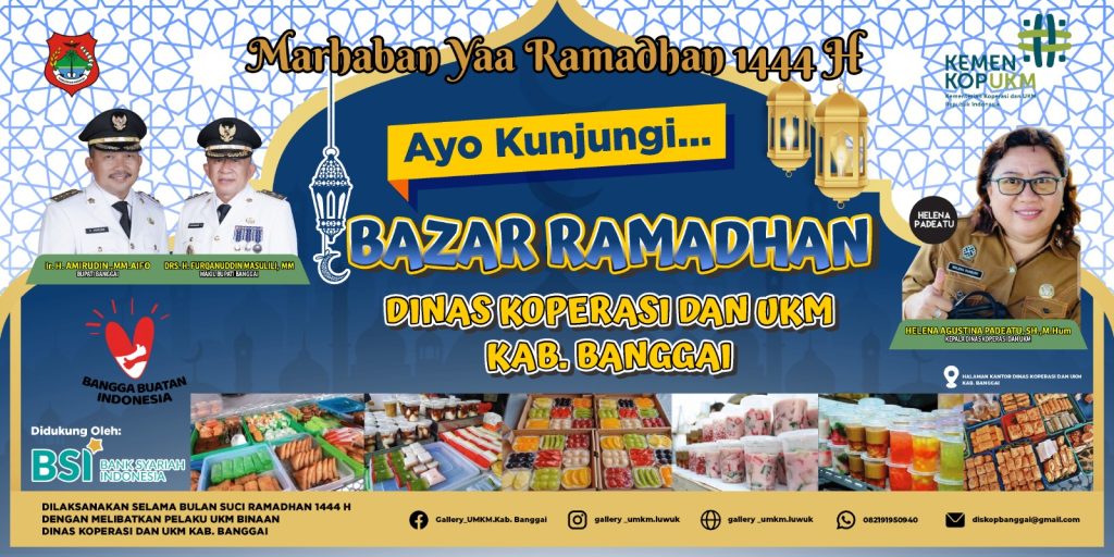 Gelar Bazar Ramadan, Dinkop UKM Banggai Sediakan Booth Gratis