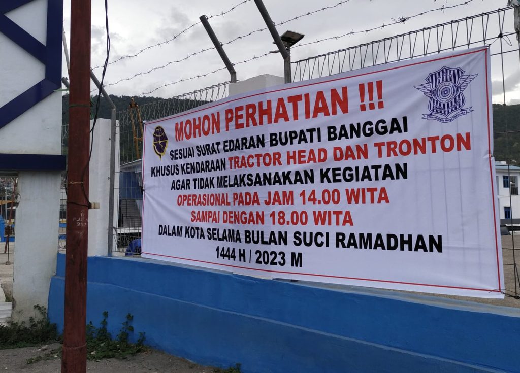 Kurangi Macet, Pemda Banggai Berlakukan Jam Larangan Truk Barang