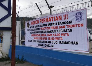 Kurangi Macet, Pemda Banggai Berlakukan Jam Larangan Truk Barang