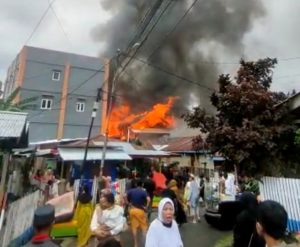 Rumah Kos di Jole Pantai Kebakaran saat Warga Lebaran