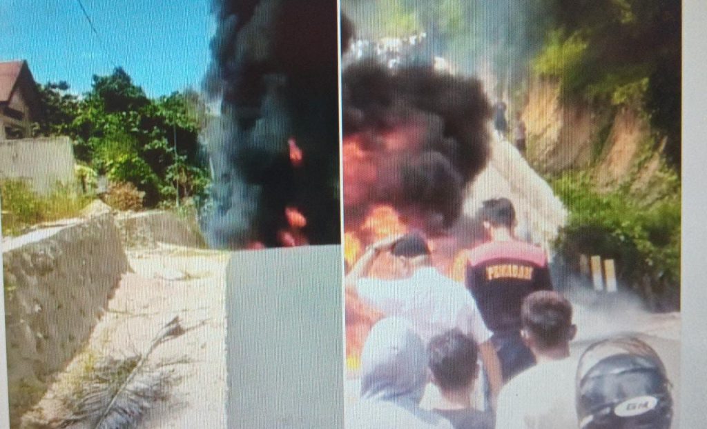 Mobil Angkut BBM 900 Liter Terbakar di Balut, Ini Keterangan Lengkap Polisi