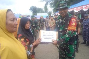 HORE.. Warga Moilong Banggai Sambut Gembira TMMD ke-116 Kodim 1308/LB