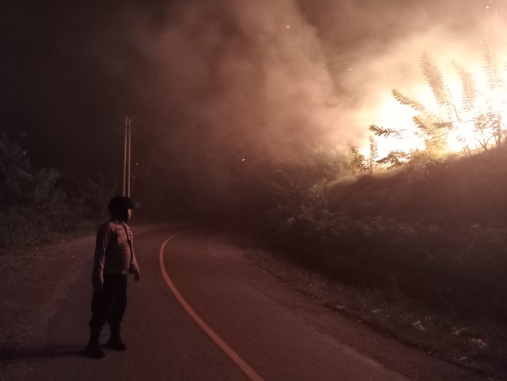 Api Puntung Rokok Picu Kebakaran Hutan di Lipatan Empat