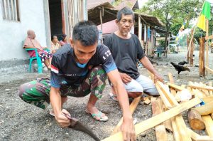 Cerita Bapak Zaitun, Pria Tua Bangga jadi Orang Tua Asuh Satgas TMMD 116