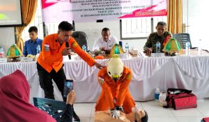 Hadirkan Ahli, Satgas TMMD 116 Sosialisasi Penanggulangan Bencana pada Masyarakat