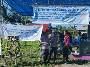 DSLNG didemo Puluhan Aktifis JARRI di Batui