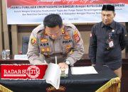Polres Banggai dan KPU Teken Kerjasama Jelang Pemilu 2024