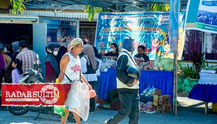 Gerakan Pangan Murah Diserbu Warga di Luwuk Banggai