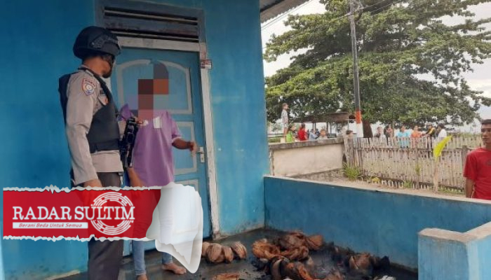 Stres Ditinggal Istri, Pria di Kintom Nyaris Bakar Rumah