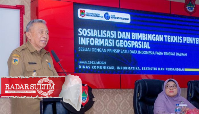 Wabup Banggai Buka Sosialisasi dan Bimtek Penyelenggaraan Informasi Geopasial