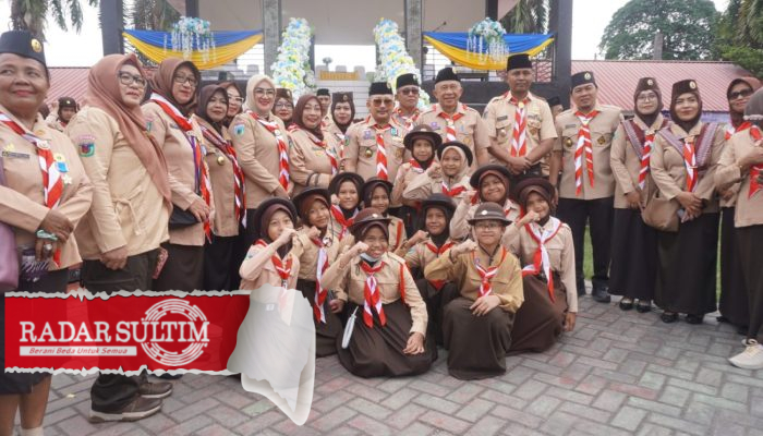 Bupati Amirudin Pimpin Upacara Hari Pramuka 2023