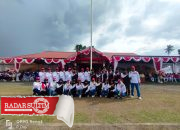 PPK PPS dan Panwascam Bunta Sosialisasi Pemilu lewat Gerak Jalan