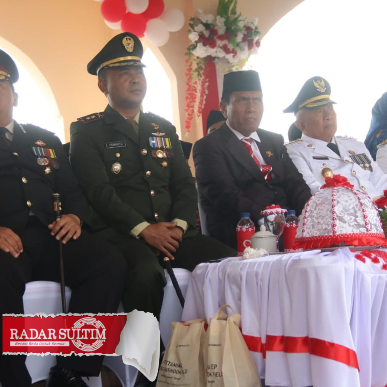 Hadiri Upacara 17 Agustus, Dandim 1308/LB : Terus Melaju untuk Indonesia Maju