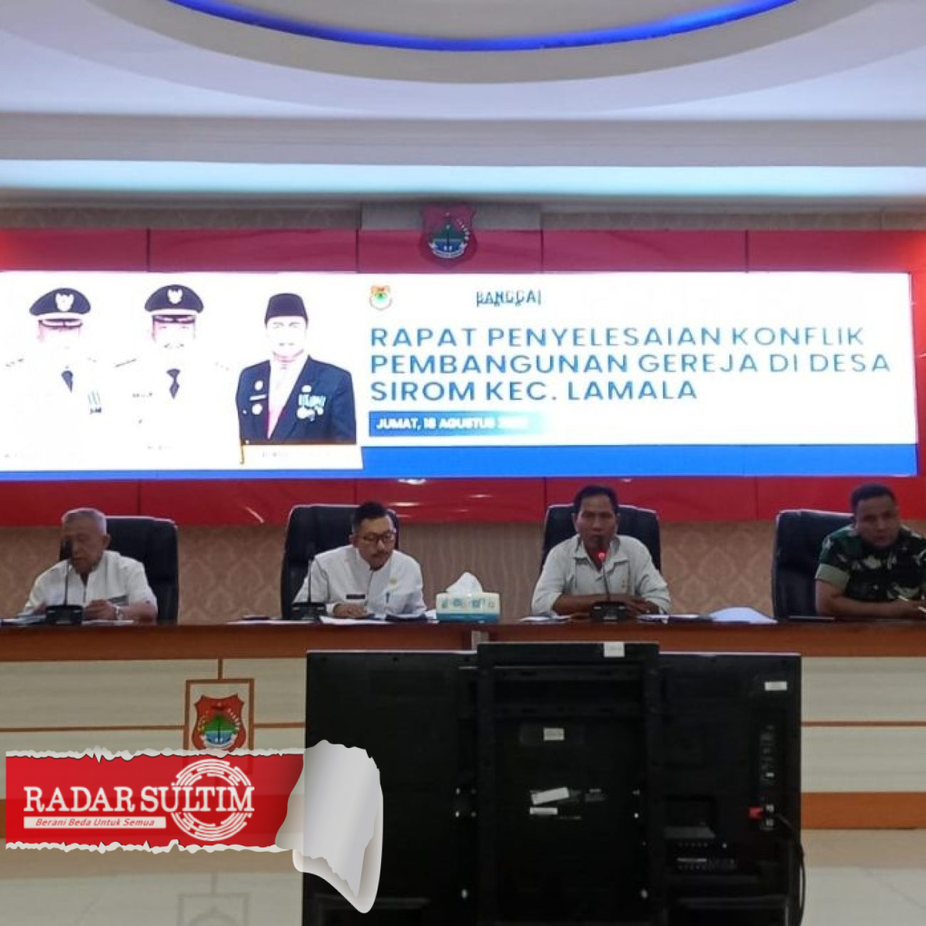 Bupati Banggai Pimpin Penyelesaian Konflik Pembangunan Gereja di Sirom Lamala