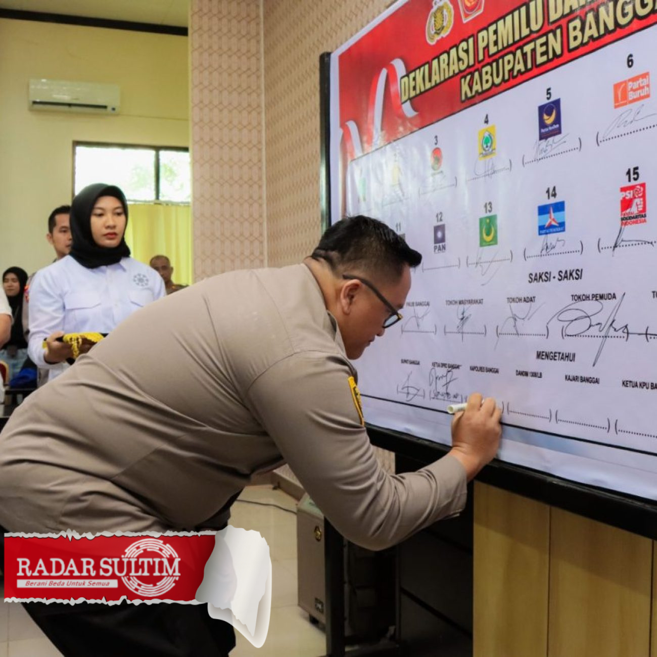 Deklarasi Pemilu Damai 2024 di Luwuk Banggai