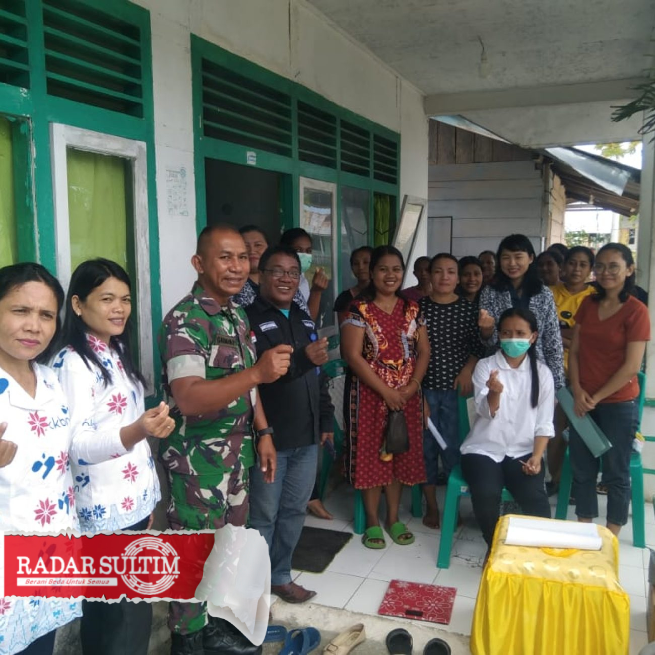 Peringatan Hari Kontrasepsi Sedunia, Babinsa Koramil Bulagi Dampingi Pelayanan KB