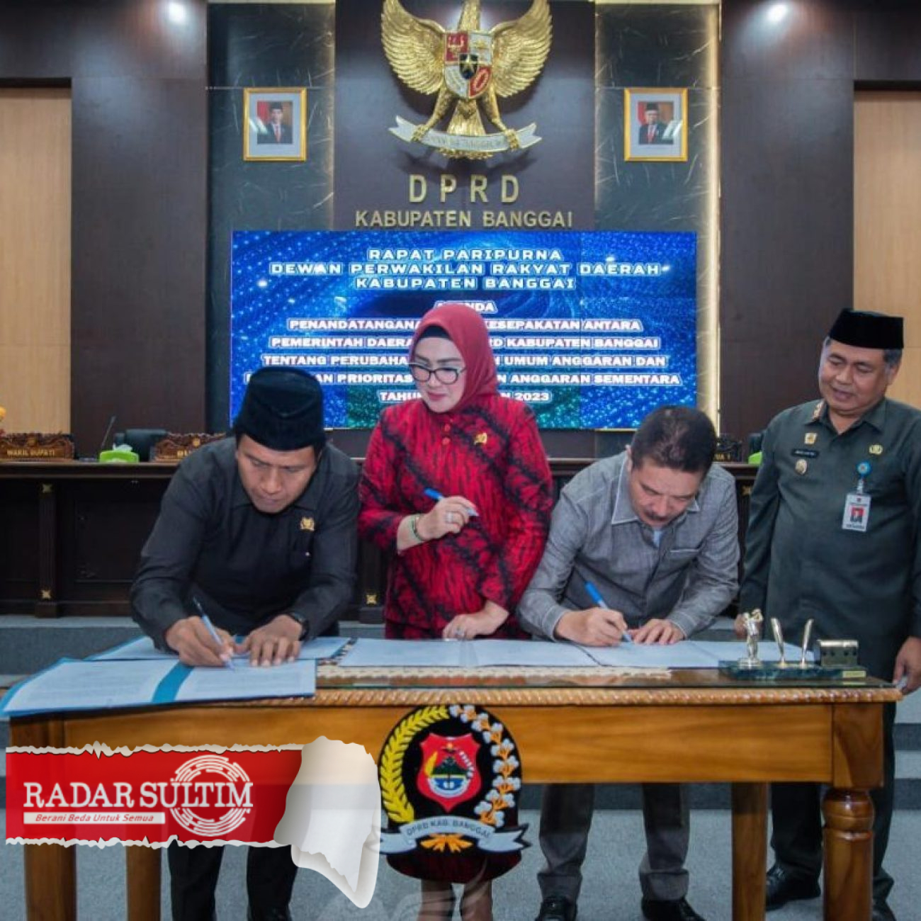 KUPA PPAS-P 2023 Diteken Pemda dan DPRD Banggai