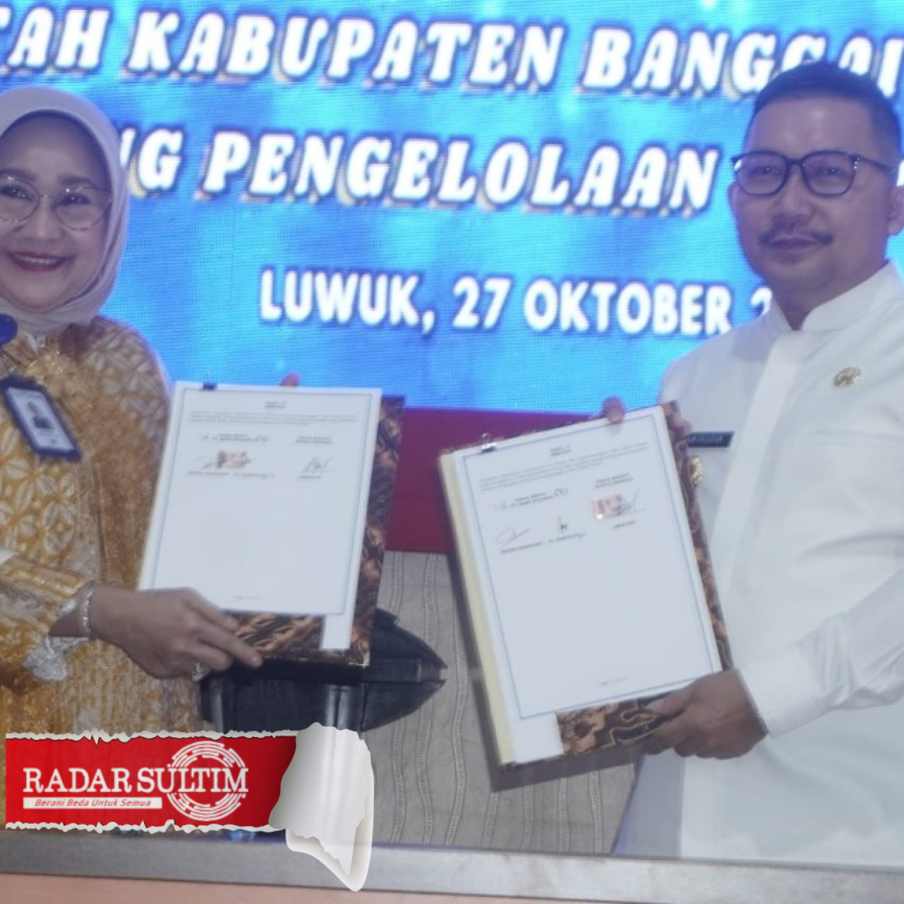 Bupati Banggai Tandatangani Perjanjian Kerjasama dengan Bank Sulteng