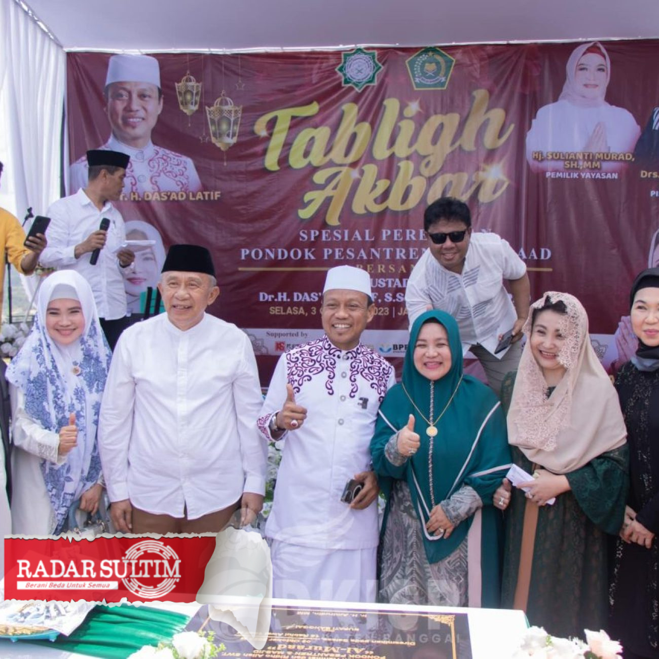 Dihadiri Ustad Das’ad Latif, Peresmian Ponpes Al-Muraad Penuh Suka Cita