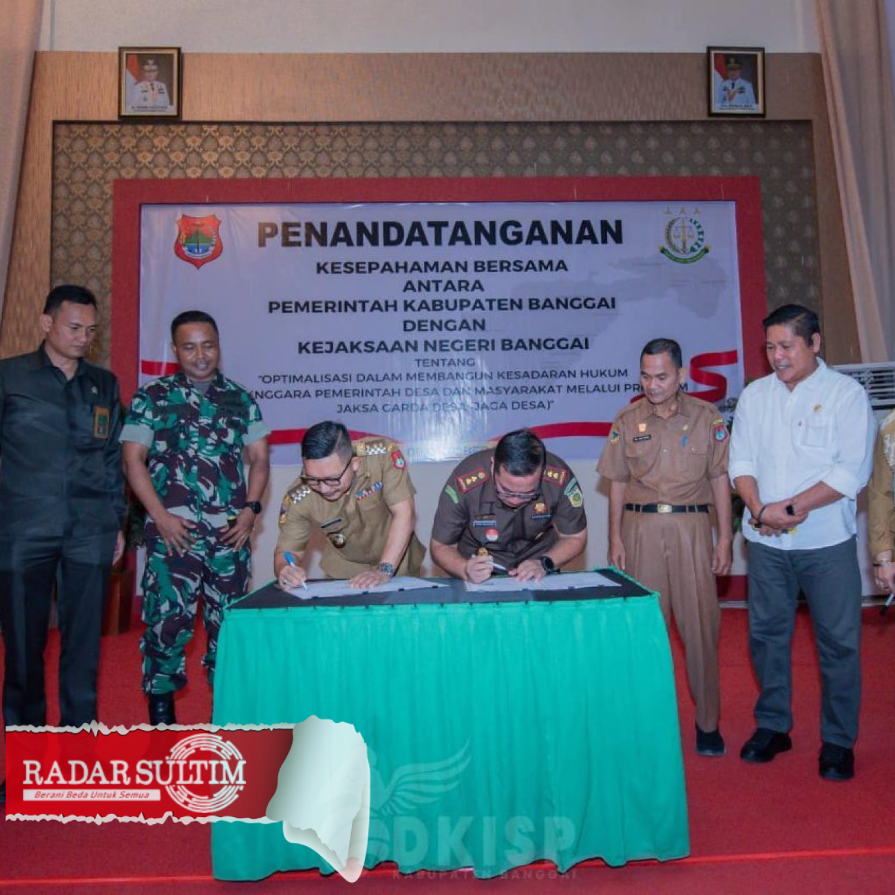 Bupati Amirudin Teken Program Jaga Desa Bersama Kejari Banggai