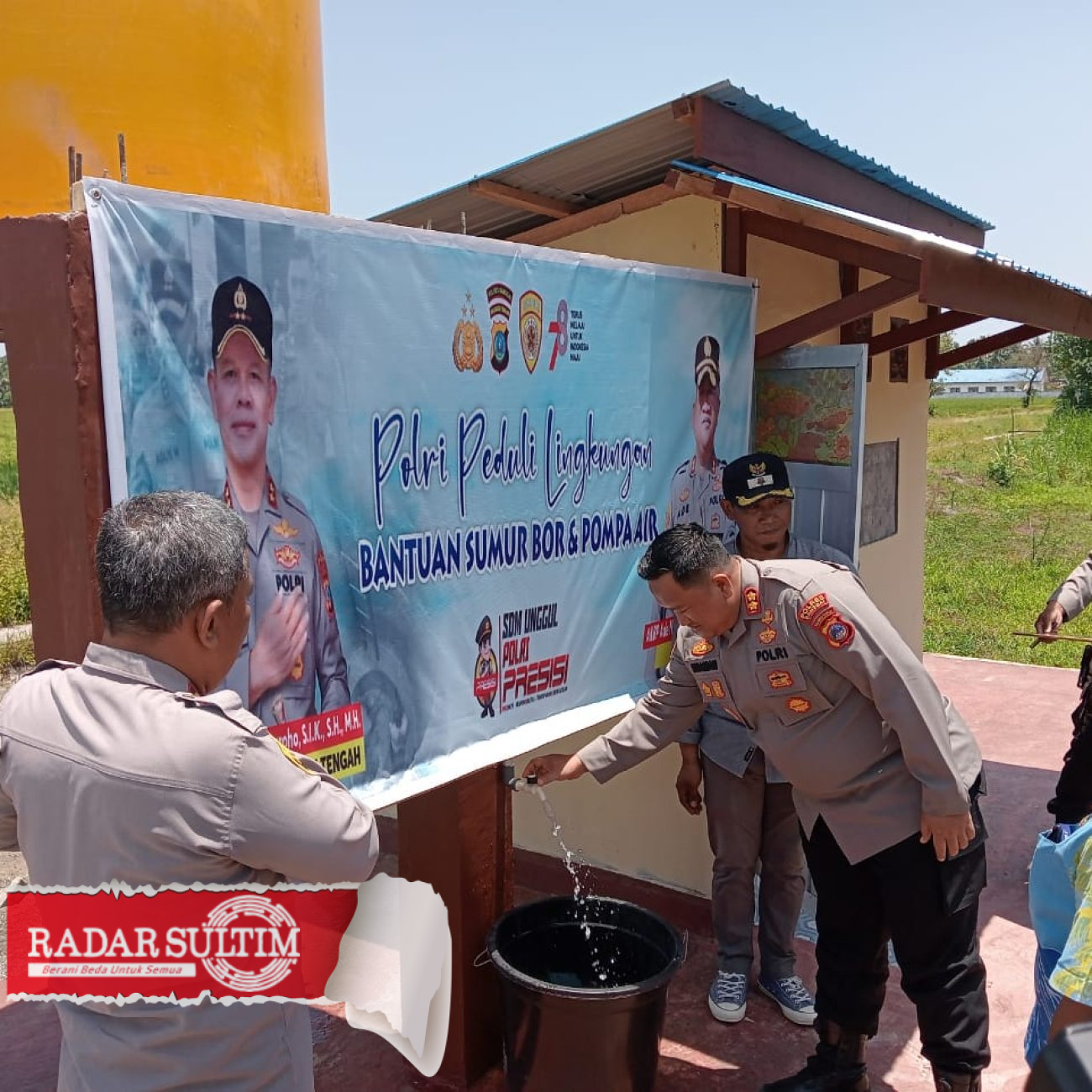 AKBP Ade Nuramdani Resmikan Bantuan Sumur Bor, Pompa Air dan Fasilitas MCK