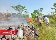 TNI-Polri bersama Warga Berjibaku Padamkan Karhutla di Toili
