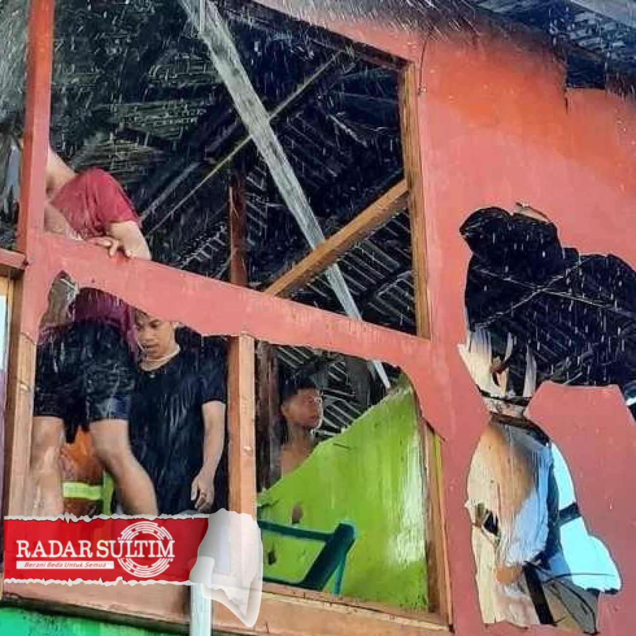 Rumah Marbot Masjid di Pasar Simpong Terbakar