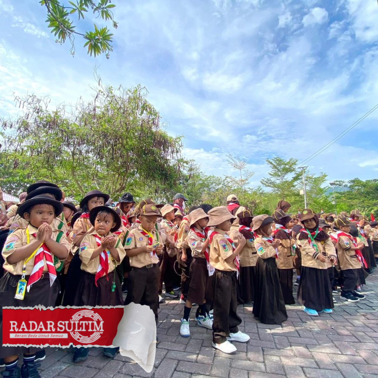 Camping Day Prasiaga PAUD 2023 Diikuti Ribuan Pelajar di RTH Lalong