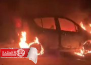 BREAKING NEWS! Sebuah Mobil Ludes Terbakar di Perbatasan Batui Selatan – Moilong