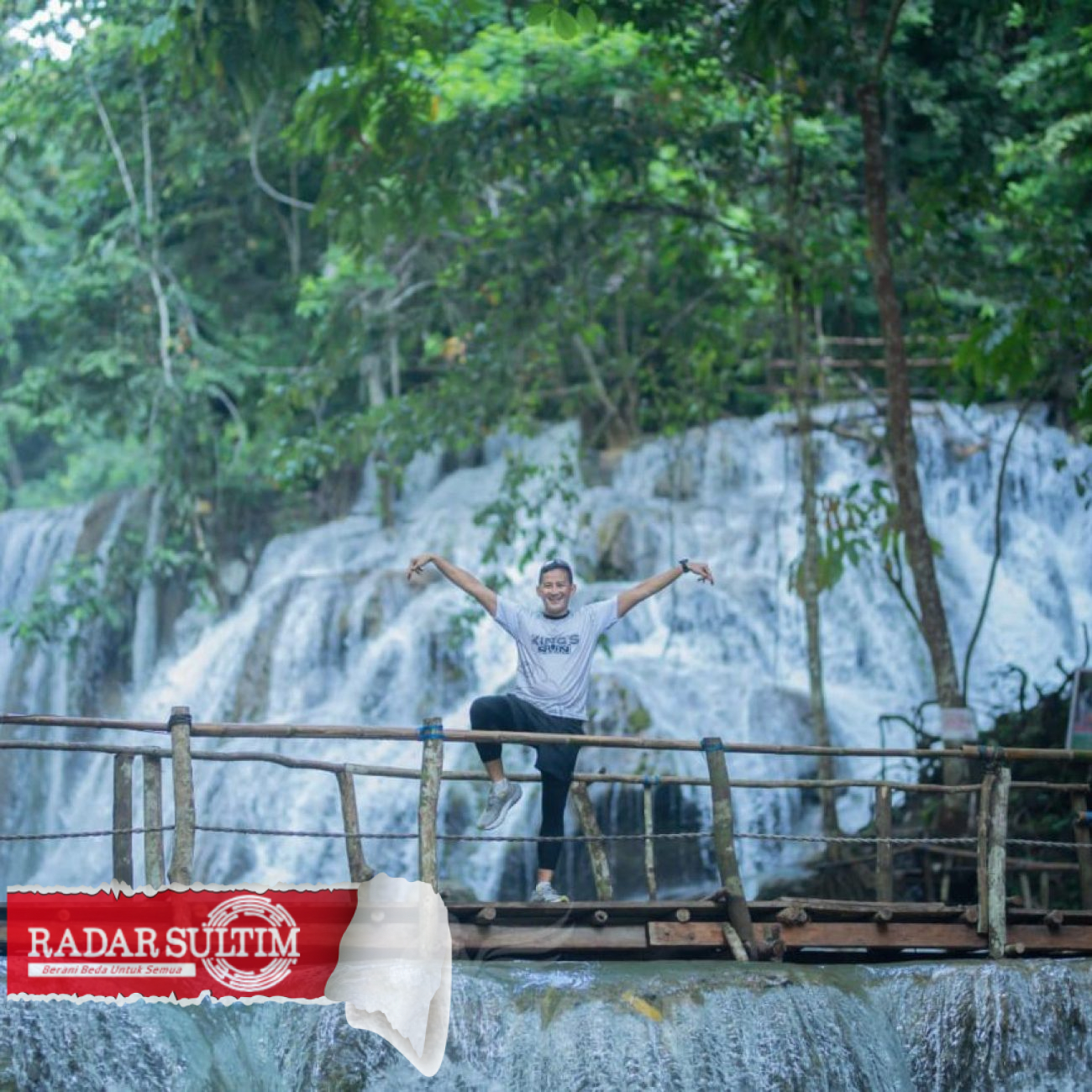 Fun Run di Luwuk, Sandiaga Uno Terpesona Alam Banggai