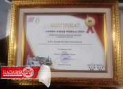 Sukses Gelar Kirab Pemilu Mandiri, KPU Banggai Terima Penghargaan KPU RI