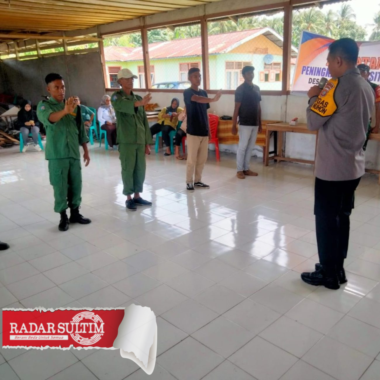 Linmas Dibekali Ilmu Bela Diri Jelang Nataru dan Pemilu 2024