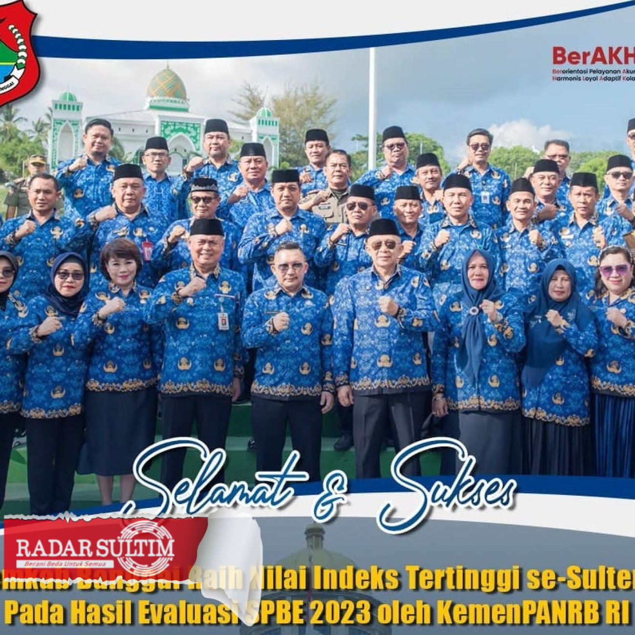 Pemkab Banggai Raih Nilai Indeks Tertinggi Hasil Evaluasi SPBE
