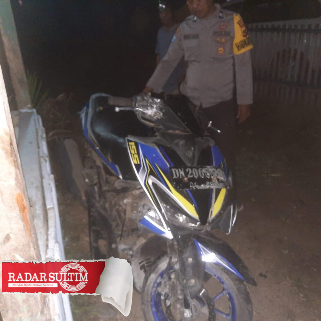 Laju di Tikungan, Pemuda di Batui Patah Kaki usai Tabrak Pagar Beton