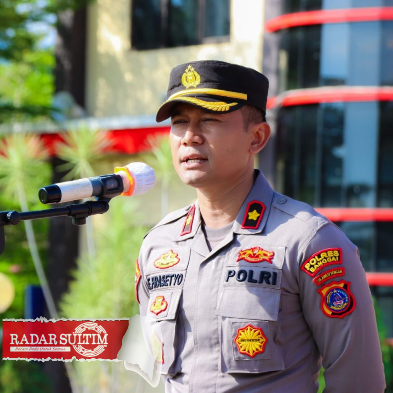 Aksi Damai Banggai Bergerak Dikawal Kepolisian