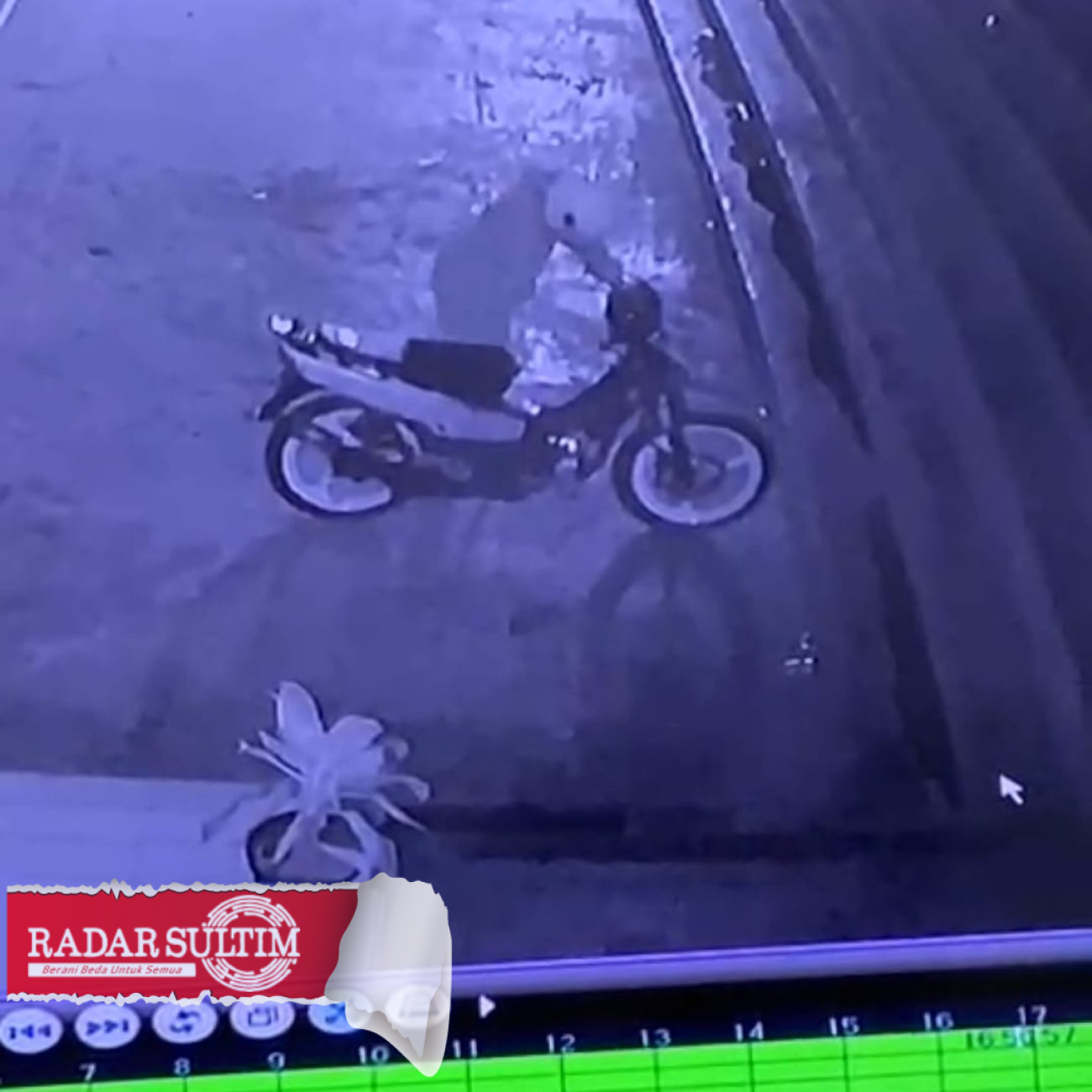 Viral.. Pencuri Terekam CCTV Gasak Motor di Unismuh Luwuk