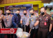 Setahun, Polres Banggai Amankan 99 Tersangka dan 1,947.75 Gram Sabu
