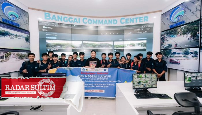 Kunjungan Industri SMKN 1 Luwuk ke Banggai Command Center, Pelajari Layanan Publik Digital
