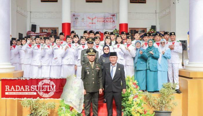 Gelar Upacara di Halaman Kantor Bupati, Pemkab Banggai Peringati Harla Pancasila