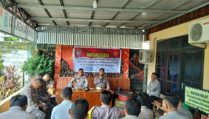 Polres Banggai Sosialisasi Perkap No 2 Tahun 2017 Tentang Bantuan Hukum