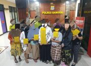 WOW!! Polres Banggai Amankan 20 Penjudi Remi Bingo-Bingo di Nambo, 7 Diantaranya Perempuan