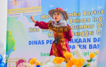 Tingkatkan Minat Baca, Dispustaka Banggau Gelar Lomba Bertutur dan Pidato Bahasa Inggris