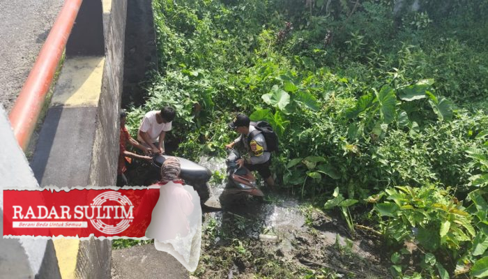 Motor Terjun ke Bawah Jembatan Maketang, Pengendara Akui Tak Sadar saat Melintas